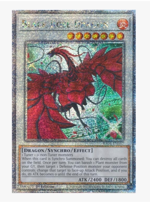 Black Rose Dragon (Alternate Art) (Quarter Century Secret Rare) - Quarter Century Stampede