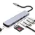 Extensão hub 7 em 1, tipo-C para macbook, usb 3.0 - comprar online