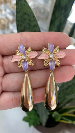 Brinco Folheado Ouro 18k - Qualitá Joias e Semijoias