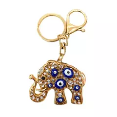 Chaveiro Elefante Dourado