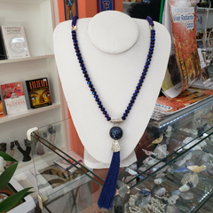 Japamala de Cristal Azul