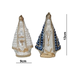 Nossa Senhora Aparecida Pequena Manto Branco ou Azul - comprar online