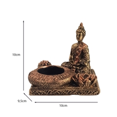 Imagem do Incensário E Castiçal Base Buda Zen 13586