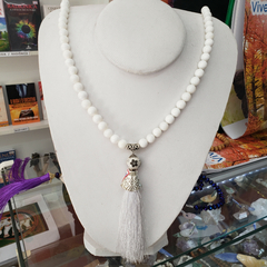Japamala de Cristal Branco