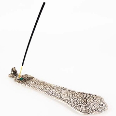 Incensário Indiano Metal Canoa Cristal Color - loja online
