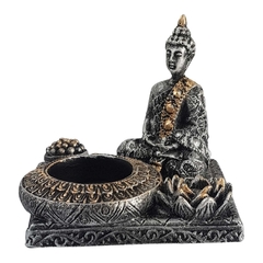 Incensário E Castiçal Base Buda Zen 13586 - comprar online