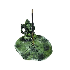 Imagem do Incensário Pratinho Folha Ganesha 13576
