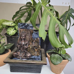 Fonte De Água Buda Namastê 3 Quedas 01077 - Fraternidade PAX