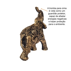 Estatueta Elefante Folhas Bibelô 14025 - Fraternidade PAX