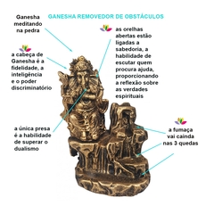 Incensário Cone Cascata Ganesha Na Pedra 13503 - Fraternidade PAX