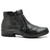 Botina Casual Masculina Linha Conforto Premium – Couro Floater | Cor Preto - Maluari