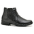 Botina Casual Linha Conforto Premium - Couro Floater | Cor Preto - Maluari