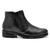 Botina Casual Linha Conforto Couro de Carneiro Preto