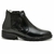 Botina Casual Linha Conforto Couro de Carneiro Preto