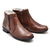 Botina Casual Linha Conforto Couro Café - comprar online