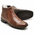 Botina Casual Masculina Linha Conforto Premium - Couro Floater | Cor Café - Maluari