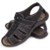 Sandália Papete Masculina de Couro Preto - Maluari