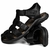 Sandália Papete Masculina de Couro Preto
