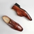 Sapato Masculino Oxford Cap Toe Cromo Argentino Caramelo - Maluari