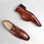 Sapato Masculino Oxford Cap Toe Cromo Argentino Caramelo