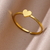 ANILLO CORAZÓN AJUSTABLE ACERO