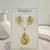 SET CADENA + ARETES ALMENDRA