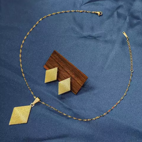 SET CADENA + ARETES ETERNA ACERO