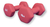 Mancuernas Recubierta 4kg Pesa Fitness Musculación Color Rojo - comprar online