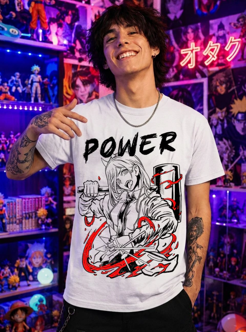 Remera Power Chainsaw Man Anime