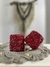 Bobina Ovillo de Algodón 20 hebras rojo lurex