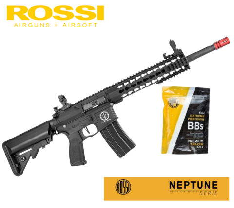 AIRSOFT ELÉTRICA ROSSI NEPTUNE 10" AEG 6MM - MOSFET E ALTO DESENPENHO