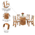 Conjunto de Mesa Sala de Jantar Quadrada 0,90m 4 Cadeiras Lord Madeirado Veludo Viero - loja online