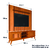 Rack Bancada King Com Painel Para TV Até 75 Polegadas 1,79m Avante Cedro Ripado Impressão 3D EDN na internet
