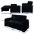 Sofá Cama Versátil 2 Lugares Veludo Selmer - loja online