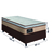 Cama Box Solteiro Gazin Colchão Molas Ensacadas 88x188x62cm Maximus Bege/Marrom na internet