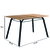 Conjunto de Mesa Sala de Jantar Lotus com 6 Cadeiras Tampo Madeirado 1,36m Artefamol - Esplanada Móveis | Móveis em oferta para o seu lar