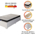 Cama Box Solteiro Desmontável com Colchão Espuma D33 Flash 88x188x56cm Cinza / Branco Gazin - Suport - loja online