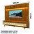 Rack Bancada Requinte Com Painel Ripado Para TV Até 90 Polegadas LED Nobre Madeirado/Off White Geliu na internet