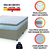 Cama Box Casal Queen Colchão Com Molas Ensacadas 158x198x60cm Dunas Branco/Bege Hellen - loja online