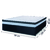 Cama Box Casal King Colchão Com Molas Ensacadas 193x203x60cm Dunas Branco/Preto Hellen na internet