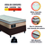 Cama Box Solteiro Gazin Colchão Molas Ensacadas 88x188x62cm Maximus Bege/Marrom - loja online