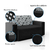 Sofá Cama 2 Lugares Pratik 5000 Mamflex Preto / Cinza Floral Suede - loja online