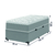 Cama Box Baú Solteiro Molas Ensacadas Pillow Top 88x188x66cm Martino Cinza Umaflex - Esplanada Móveis