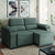 Sofá Desmontável Retrátil 2 Lugares 1,50m Fox Suede Cinza Selmer - comprar online