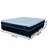 Cama Box Casal King Colchão Com Molas Ensacadas City Pillow Top 193x203x61cm Preto/Branco Hellen na internet