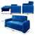 Sofá Cama Versátil 2 Lugares Veludo Selmer - loja online