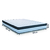 Cama Box Casal King Colchão Com Molas Ensacadas 193x203x60cm Dunas Branco/Preto Hellen - Esplanada Móveis