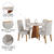 Conjunto de Mesa Sala de Jantar Redonda 0,90m 4 Cadeiras Fin Madeirado Veludo Viero - loja online