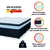 Cama Box Casal King Colchão Com Molas Ensacadas 193x203x60cm Dunas Branco/Preto Hellen - loja online