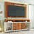 Rack Bancada com Painel Ripado para TV até 65 Polegadas 1,80m Panamá Buriti / Off White Caemmun - comprar online